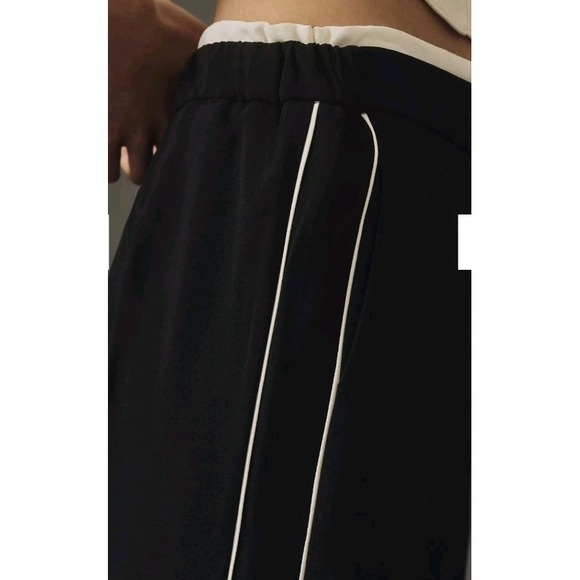 Maeve Anthropologie Pull On Track Pants Black Size L EUC - Picture 7 of 8